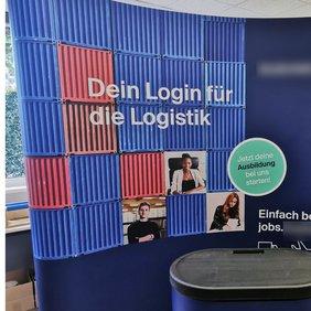 Globaler Logistiker - Kreativer Messestand