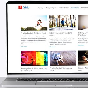 Fidelity - Landingpages Fonds im Fokus